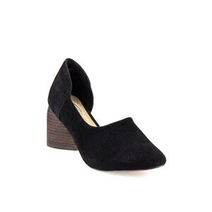 Black Suede Shoes Women’s Sz 8 Chunky Round Heel Sbicca Vintage Collection Volin